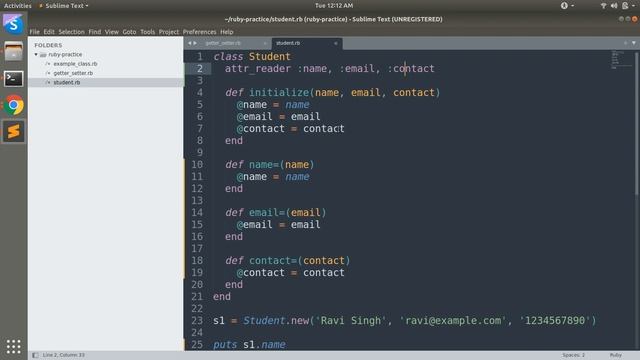 attr_reader in Ruby смотреть онлайн