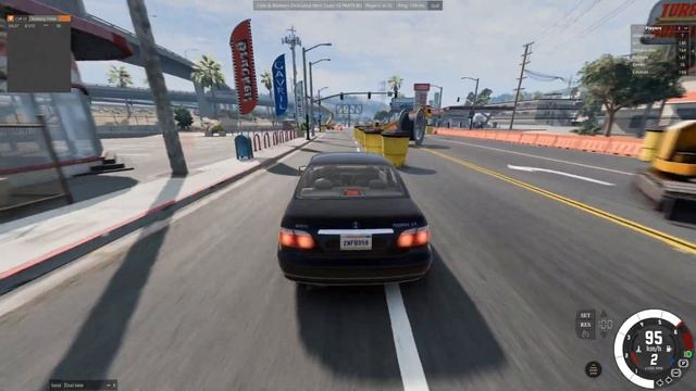 BeamNG drive, multiplayer, online, Cops n Rubbers, intense police chase, crashes, fails. смотреть онлайн