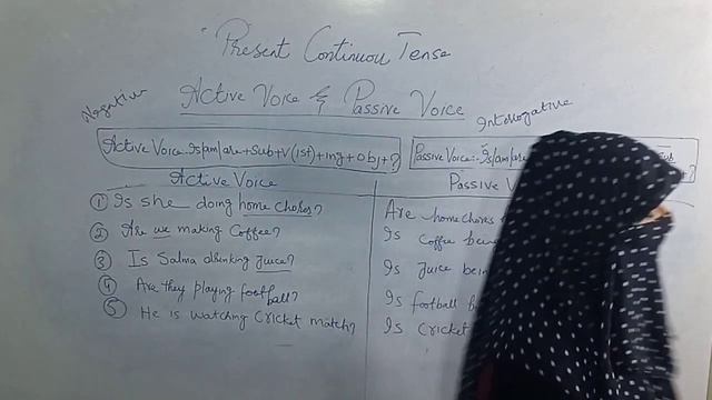 Active Voice &Passive Voice:-Present Continuous Tense(Interrogative & Neg+ Interrogative Sentences) смотреть онлайн