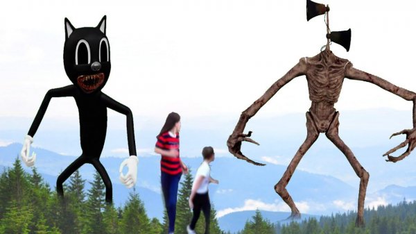 Сиреноголовый против Cartoon Cat ищут нас в лесу Siren Head & Cartoon Cat