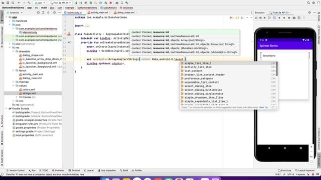 How to use spinner & spinner adapter смотреть онлайн
