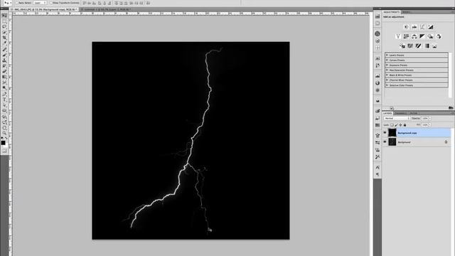 Creating Lightning Brush in Photoshop смотреть онлайн