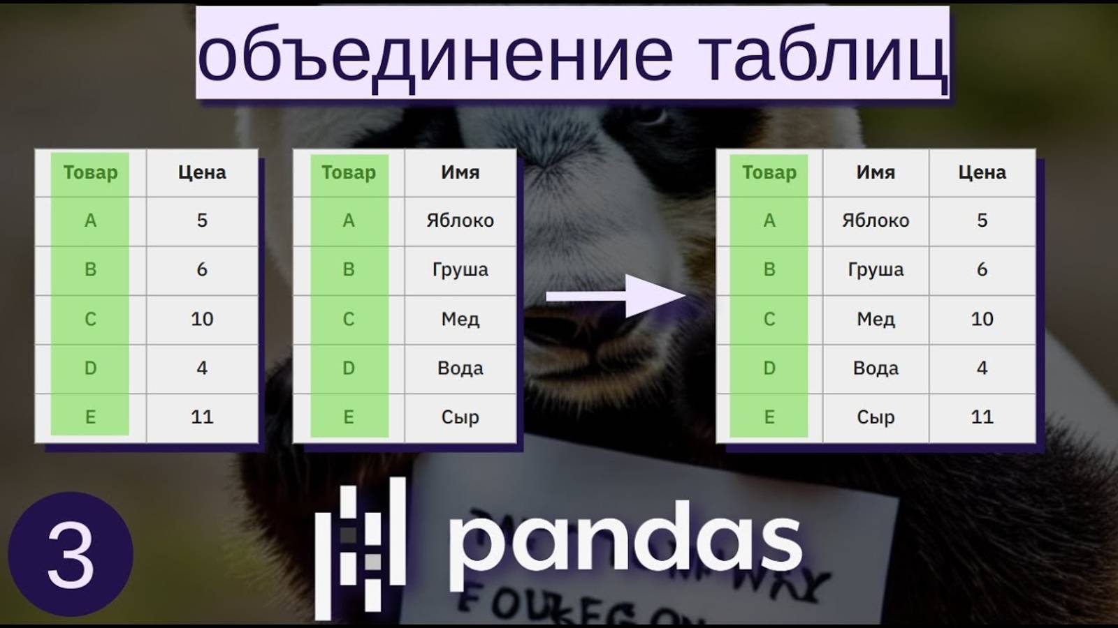 pd.concat, pd.append, pd.merge, pd.join | БИБЛИОТЕКА PANDAS 3 | МАШИННОЕ ОБУЧЕНИЕ смотреть онлайн
