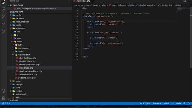 7 Setup livewire structure (Laravel-Livewire Chat-Message App Tutorial) смотреть онлайн