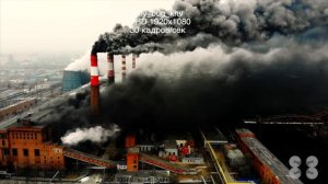 Жуткий [черный дым] из труб ТЭЦ1 в Хабаровске (2018) год