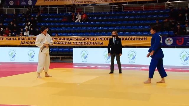 ДЗЮДО. ЧЕМПИОНАТ КЫРГЫЗСТАНА-2020. 63 кг за 3-е место Абдиманап кызы Бубусара смотреть онлайн
