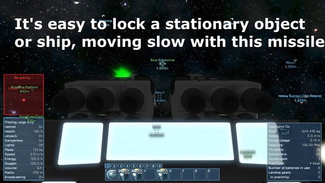 Space Engineers: hunting ships with scripted homing missiles смотреть онлайн