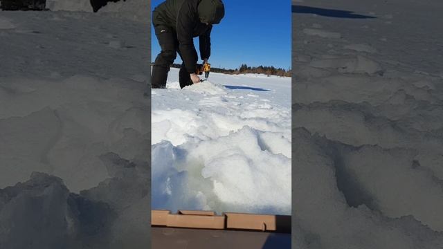 Dewalt 791+акб 9Ач 18в/54в и шнек мотошторм 150+ножи по мокром льду+1 метр мокрого льда.