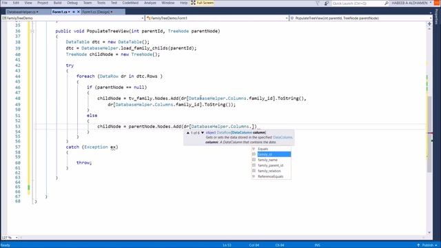 Learn C# and Service-based Database Windows Forms Treeview tutorial 4 смотреть онлайн