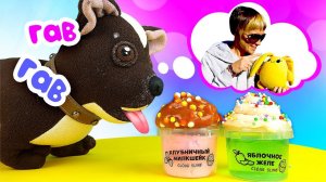 Маша Капуки и Лаки - Подарок для собачки Шоколадки. Игры для детей в слаймы - Как мама