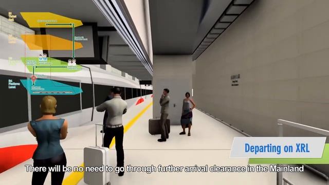 Virtual tour for passengers in the West Kowloon Station смотреть онлайн
