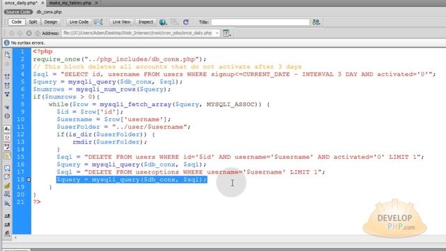 8. Cron Job Automate Social Network Web Site Maintenance PHP Tutorial смотреть онлайн