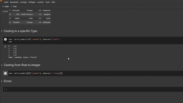 Change Data Types with to_numeric() | Pandas | DataFrame смотреть онлайн