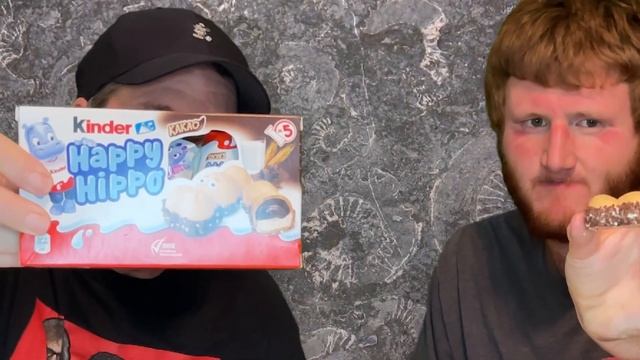 Americans Try Kinder Happy Hippo From Germany For The First Time
