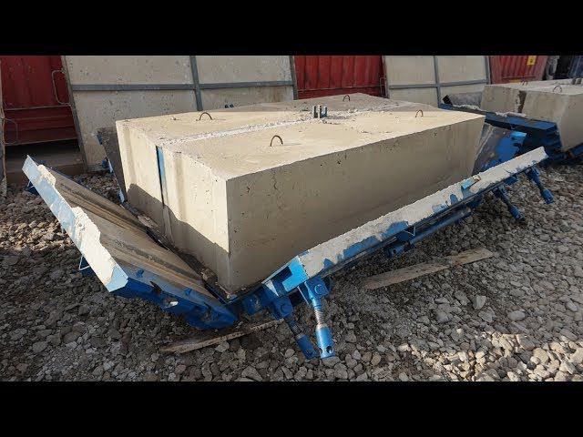 Production of FBS concrete blocks in the steel moulds "M-Konstruktor" смотреть онлайн