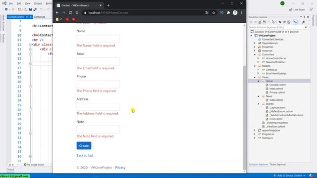 #10 Form validation in ASP.NET Core MVC | ASP.NET CORE MVC смотреть онлайн