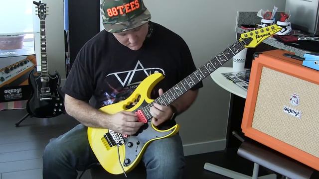 IBANEZ JEM JR YELLOW VAI STYLE BACKING TRACK смотреть онлайн