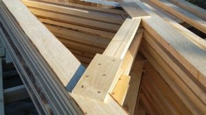 Строим фермы для крыши гаража.