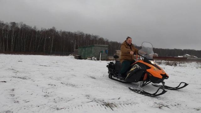 Снегоход Стэлс Капитан. Снегоход за 155 000 рублей. Небольшой обзор. смотреть онлайн