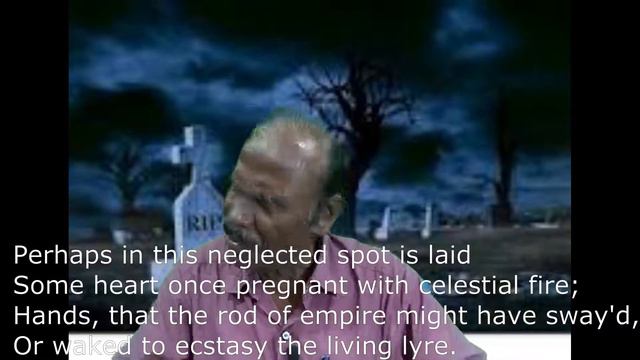 Elegy Written in a Country Churchyarad (Stanzas 9 - 16) by Thomas Gray / PG TRB / in Tamil смотреть онлайн