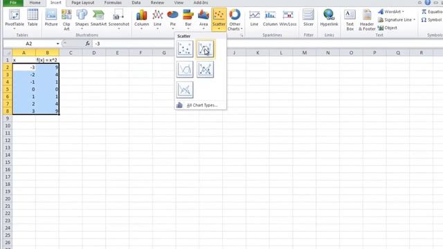 Graph function in Excel 2010 and paste into Word 2010. смотреть онлайн