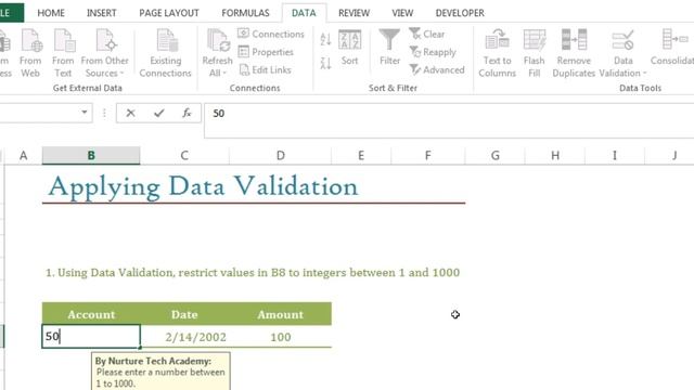 Ex 1201 Applying Data Validation Part 02 | Basic to Advance Excel @vivekstudypoint смотреть онлайн