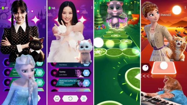 Cute Cats Song Covers | Wednesday Dance Bloody Mary | Jisoo Flower | Elsa Enemy | Anna Dancin Games