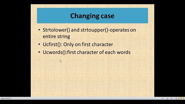 PHP Printing functions, Cleaning a string and Encoding and escaping| Functions and string 2 смотреть онлайн