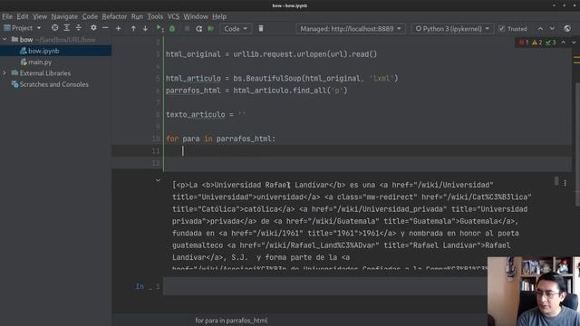 Creando un Bag of Words utilizando NLTK, Beautiful Soup y Python 3.9 смотреть онлайн