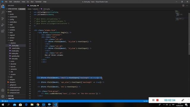 4.BOOTSTRAP YII2 FRAMEWORK/VISUAL CODE смотреть онлайн