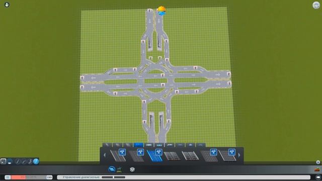 Как сделать развязку с обратной кольцевой | Reversed Roundabout Intersection | Cities: Skylines смотреть онлайн