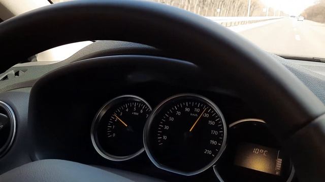 90:110:130 км/ч.Renault Sandero Stepway дизель 1.5 эластичность двигателя. смотреть онлайн