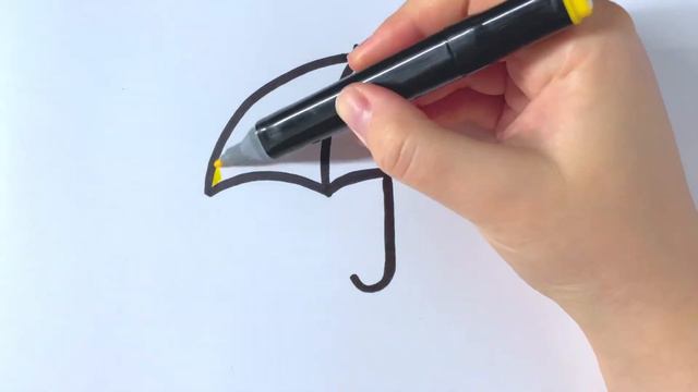 Bolalar uchun soyabon rasm chizish /Draw an umbrella for kids / Рисование зонт для детей смотреть онлайн