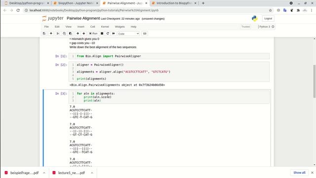 Pairwise Sequence Alignment #bioinfotech, #python, #biopython, #bioinformatics смотреть онлайн