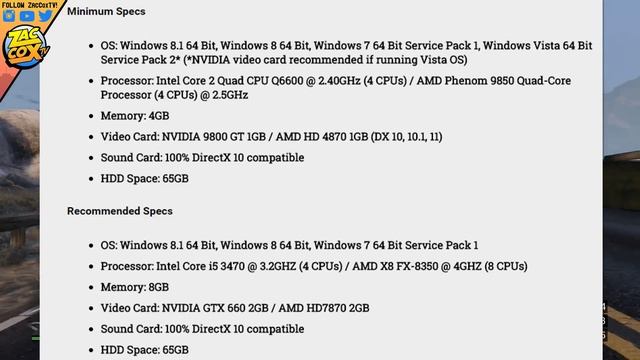 GTA 5 PC - MINIMUM Specs & Requirements! - Can Your PC Run GTA 5? (GTA 5 PC Info) смотреть онлайн