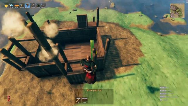 Valheim: How To Build A Starter House Series (The Old Barn House Build No 1) смотреть онлайн