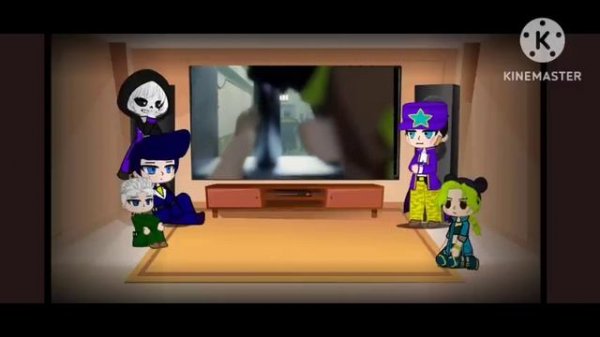 JoJo's react to.../Gacha club/Animation +Epic!Sans [??RUS|??ENG]