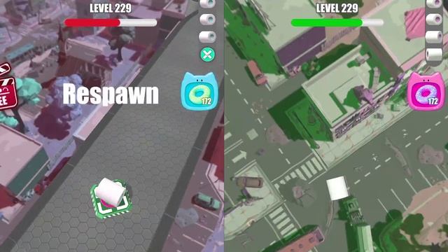 PAPER ROLL BALL vs REVERSE in Rolling Ball Sky Escape - Color SpeedRun, Race-162 смотреть онлайн