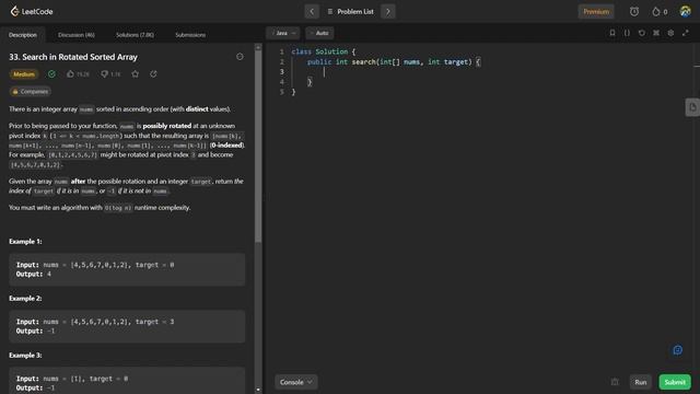 33. Search in Rotated Sorted Array - Leetcode | Java & C++ | Easy | Algorithm | DSA смотреть онлайн