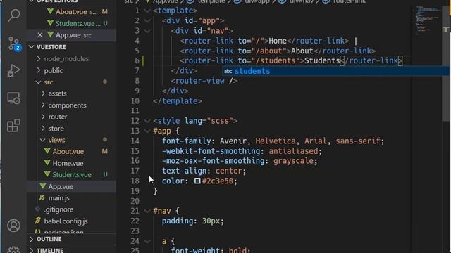 #7 Vue JS CLI Add new page with router link смотреть онлайн