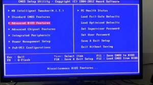 Настройки AWARD BIOS для установки Windows с флешки