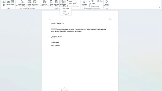 Mail Merge Özelliği | Tek Seferde Yüzlerce Kişiye Ayrı Ayrı Mail Gönderme | Mutlaka Öğrenin смотреть онлайн
