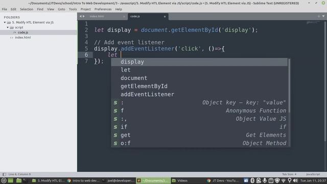 Learn Javascript - Full Course For Beginners JT Devs #4 #formelement смотреть онлайн