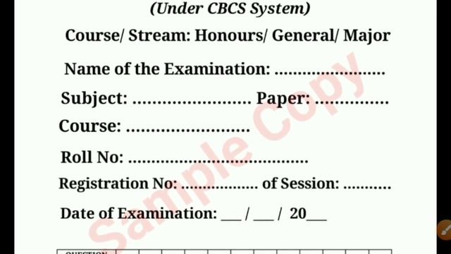 Front Page for Online Semister 2021 | পরীক্ষার খাতার Front Page কি কি লিখতে হবে? @KnowledgeCanvas смотреть онлайн