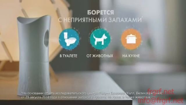 Рекламный ролик. Освежитель воздуха Air Wick. Федеральная Рекламная Группа. смотреть онлайн