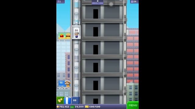Tiny Tower Elevator Build Challenge 6th Any % in 30:45-Time lapse смотреть онлайн