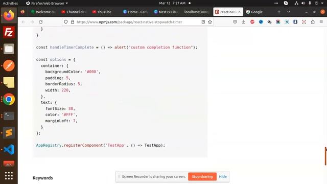 How to Create Timer and Stopwatch in React Native смотреть онлайн