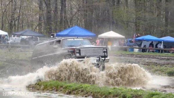 EXTREME 4X4 OFF-ROAD Mega Truck TRUE BOGGER Lifted Chevrolet Suburban Off-Road Mudding