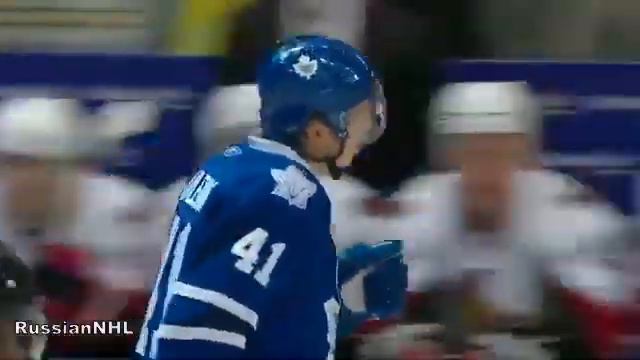 Nikolai Kulemin's goal vs Senators for Leafs (9 oct 2010) смотреть онлайн