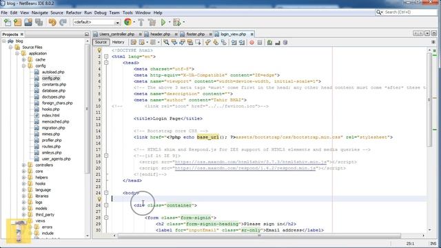 How to Create Custom Blog - PHP Codeigniter + Bootstrap - Design Login Page - Part-3 - Urdu / Hindi смотреть онлайн